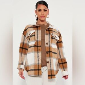 Brown Flannel Top